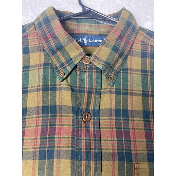 Ralph Lauren Men's Button-Down Shirt XL Multicolor Plaid Long Sleeves Collared - Picture 4 of 10